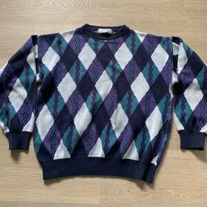 Vintage 90s Knit Sweater Classics Men’s Size Medium
